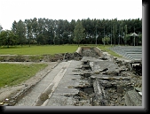 Auschwitz II-Birkenau. Ruins of the gas chamber and crematorium II. * 760 x 570 * (94KB)